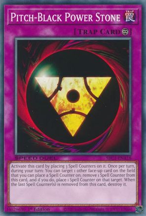 Image of Pitch-Black Power Stone (SBC1-ENA18) - Speed Duel: Streets of Battle City 1st Edition