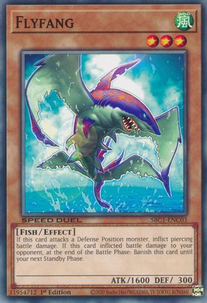 Image of Flyfang (SBC1-ENC03) - Speed Duel: Streets of Battle City 1st Edition