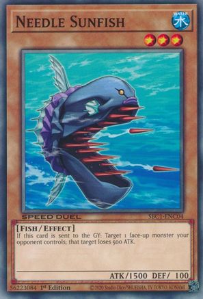 Image of Needle Sunfish (SBC1-ENC04) - Speed Duel: Streets of Battle City 1st Edition