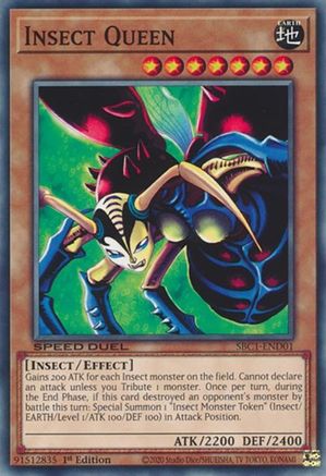 Image of Insect Queen (SBC1-END01) - Speed Duel: Streets of Battle City 1st Edition