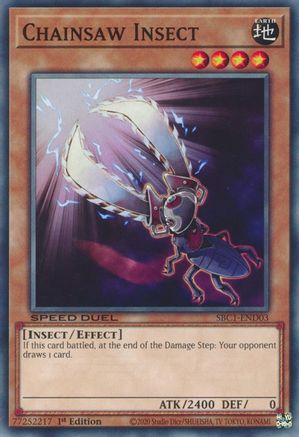 Image of Chainsaw Insect (SBC1-END03) - Speed Duel: Streets of Battle City 1st Edition
