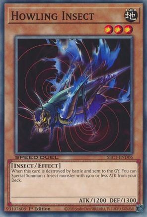 Image of Howling Insect (SBC1-END06) - Speed Duel: Streets of Battle City 1st Edition