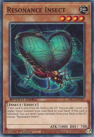 Image of Resonance Insect (SBC1-END07) - Speed Duel: Streets of Battle City 1st Edition