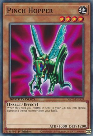 Image of Pinch Hopper (SBC1-END09) - Speed Duel: Streets of Battle City 1st Edition
