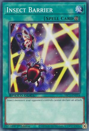 Image of Insect Barrier (SBC1-END14) - Speed Duel: Streets of Battle City 1st Edition