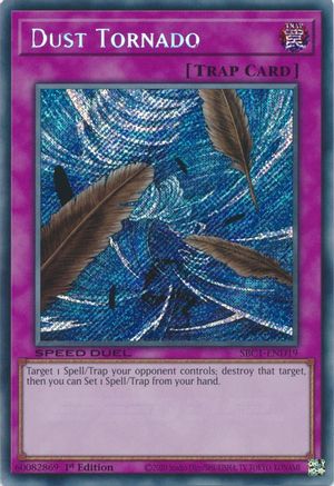 Image of Dust Tornado (Secret Rare) (SBC1-END19) - Speed Duel: Streets of Battle City 1st Edition