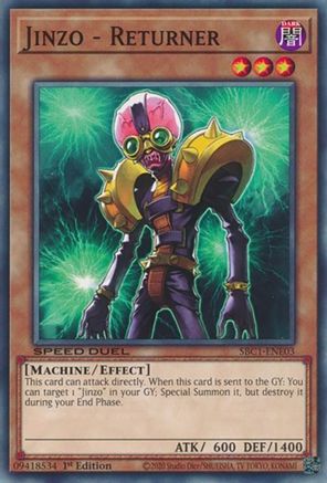 Image of Jinzo - Returner (SBC1-ENE03) - Speed Duel: Streets of Battle City 1st Edition