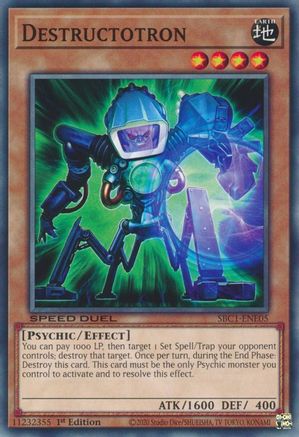 Image of Destructotron (SBC1-ENE05) - Speed Duel: Streets of Battle City 1st Edition