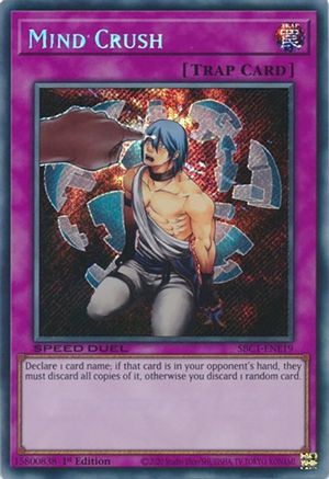 Image of Mind Crush (Secret Rare) (SBC1-ENE19) - Speed Duel: Streets of Battle City 1st Edition