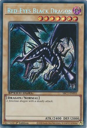 Image of Red-Eyes Black Dragon (Secret Rare) (SBC1-ENF01) - Speed Duel: Streets of Battle City 1st Edition