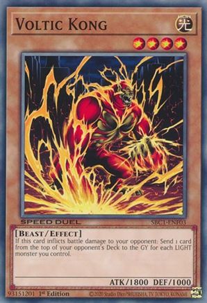 Image of Voltic Kong (SBC1-ENF03) - Speed Duel: Streets of Battle City 1st Edition