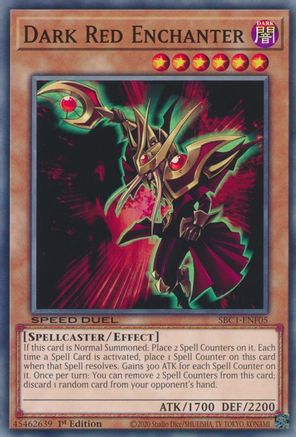Image of Dark Red Enchanter (SBC1-ENF05) - Speed Duel: Streets of Battle City 1st Edition