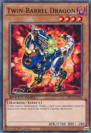 Image of Twin-Barrel Dragon (SBC1-ENF06) - Speed Duel: Streets of Battle City 1st Edition