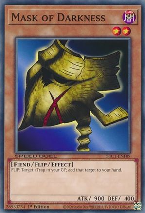 Image of Mask of Darkness (SBC1-ENF09) - Speed Duel: Streets of Battle City 1st Edition