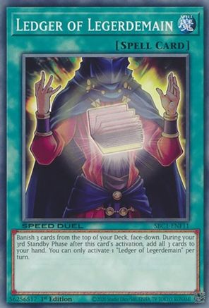 Image of Ledger of Legerdemain (SBC1-ENF11) - Speed Duel: Streets of Battle City 1st Edition