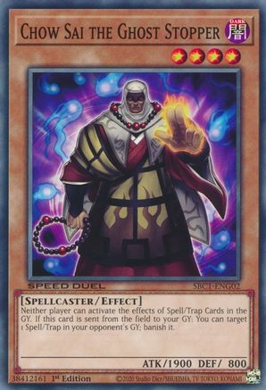 Image of Chow Sai the Ghost Stopper (SBC1-ENG02) - Speed Duel: Streets of Battle City 1st Edition