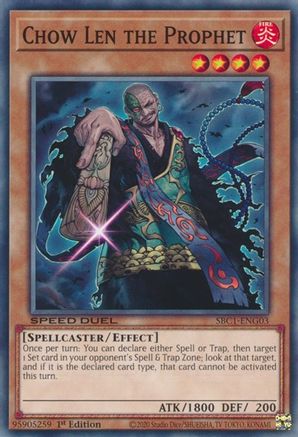 Image of Chow Len the Prophet (SBC1-ENG03) - Speed Duel: Streets of Battle City 1st Edition
