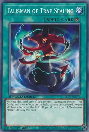 Image of Talisman of Trap Sealing (SBC1-ENG12) - Speed Duel: Streets of Battle City 1st Edition