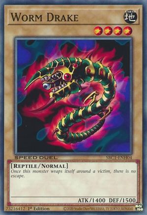 Image of Worm Drake (SBC1-ENH04) - Speed Duel: Streets of Battle City 1st Edition
