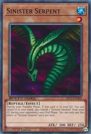 Image of Sinister Serpent (SBC1-ENH09) - Speed Duel: Streets of Battle City 1st Edition
