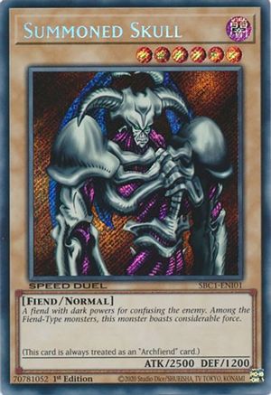 Image of Summoned Skull (Secret Rare) (SBC1-ENI01) - Speed Duel: Streets of Battle City 1st Edition