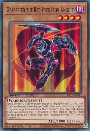 Image of Gearfried the Red-Eyes Iron Knight (SBC1-ENI05) - Speed Duel: Streets of Battle City 1st Edition