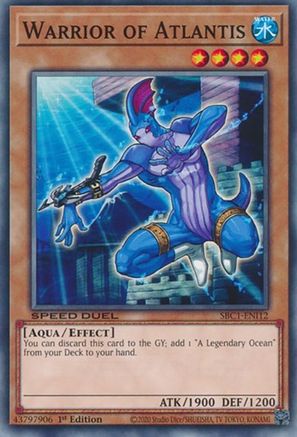 Image of Warrior of Atlantis (SBC1-ENI12) - Speed Duel: Streets of Battle City 1st Edition