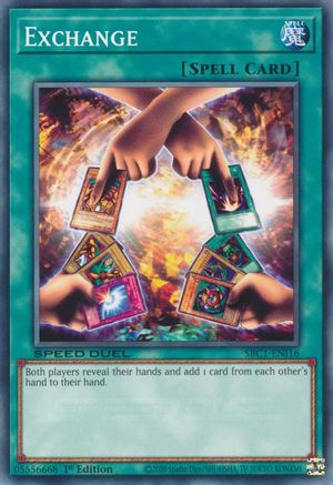 Image of Exchange (SBC1-ENI16) - Speed Duel: Streets of Battle City 1st Edition