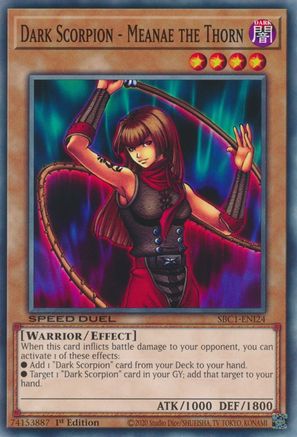 Image of Dark Scorpion - Meanae the Thorn (SBC1-ENI24) - Speed Duel: Streets of Battle City 1st Edition