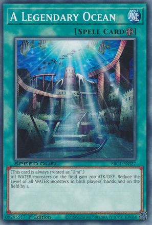 Image of A Legendary Ocean (SBC1-ENI27) - Speed Duel: Streets of Battle City 1st Edition