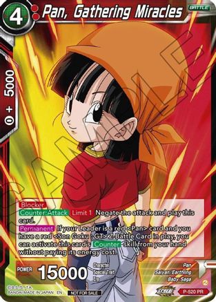 Image of Pan, Gathering Miracles (Zenkai Series Tournament Pack Vol.5) (P-520) - Tournament Promotion Cards