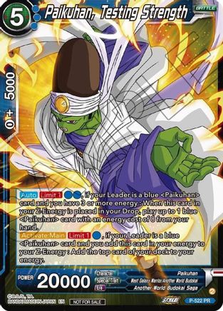 Image of Paikuhan, Testing Strength (Zenkai Series Tournament Pack Vol.5) (P-522) - Tournament Promotion Cards