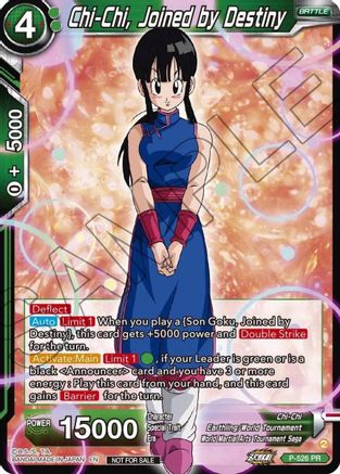 Image of Chi-Chi, Joined by Destiny (Zenkai Series Tournament Pack Vol.5) (P-526) - Tournament Promotion Cards