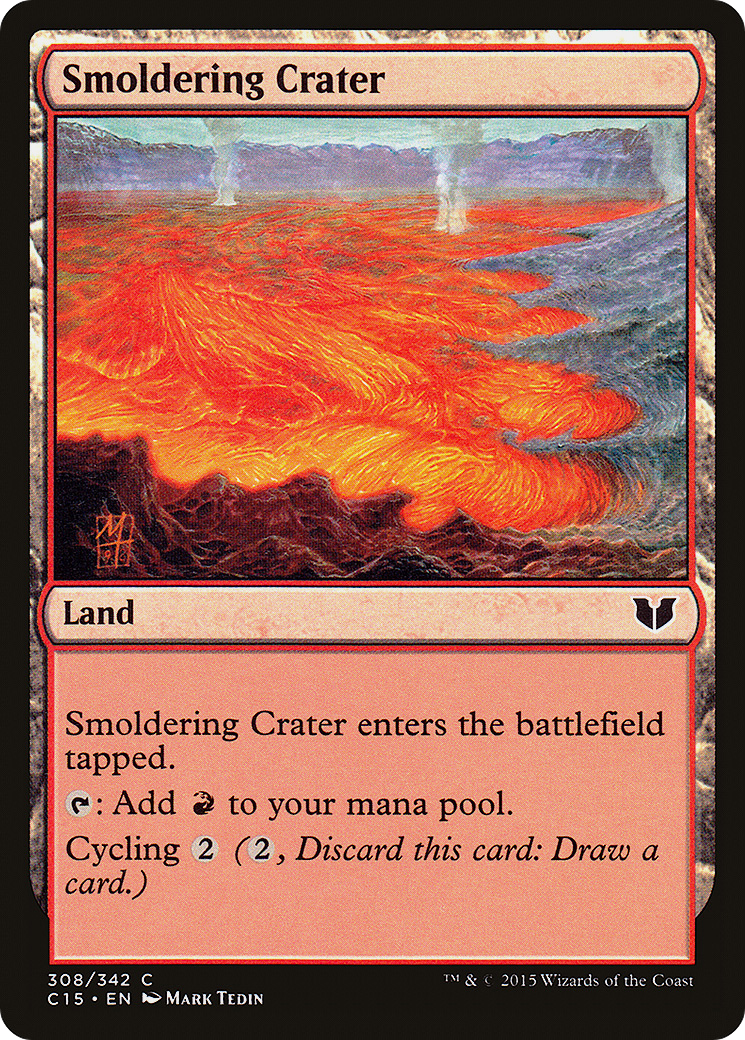 Image of Smoldering Crater (C15-308) - Commander 2015