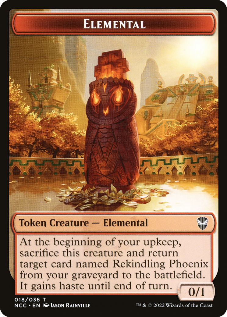 Image of Elemental (TNCC-018) - New Capenna Commander Tokens Foil