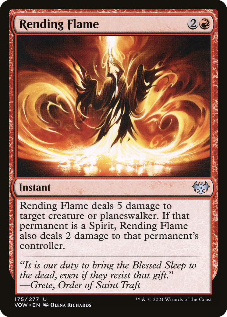 Image of Rending Flame (VOW-175) - Innistrad: Crimson Vow