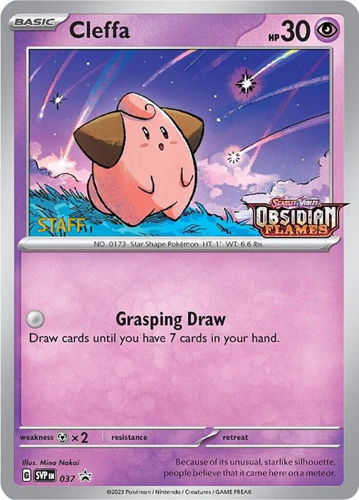 Cleffa - 037 (Prerelease) [Staff] - SV: Scarlet & Violet Promo Cards (SVP)