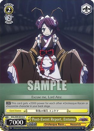 Image of Post-Event Report, Entoma (OVL/S99-E014 U) - Nazarick: Tomb of the Undead Vol.2