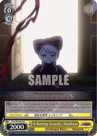 Image of A Boring Assault, Shalltear (OVL/S99-E016 C) - Nazarick: Tomb of the Undead Vol.2