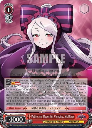 Image of Petite and Beautiful Vampire, Shalltear (OVL/S99-E053 RR) - Nazarick: Tomb of the Undead Vol.2