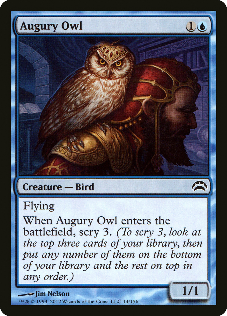 Image of Augury Owl (PC2-014) - Planechase 2012 Foil