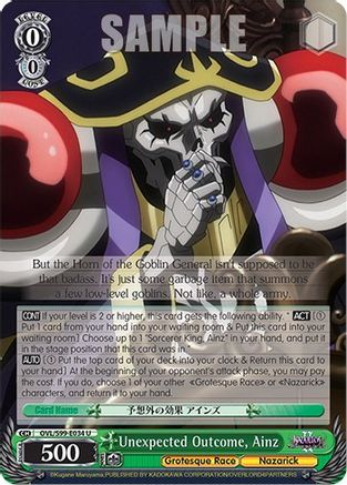 Image of Unexpected Outcome, Ainz (OVL/S99-E034 U) - Nazarick: Tomb of the Undead Vol.2