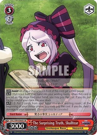 Image of The Surprising Truth, Shalltear (SR) (OVL/S99-E060S SR) - Nazarick: Tomb of the Undead Vol.2