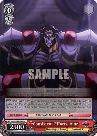 Image of Consistent Efforts, Ainz (OVL/S99-E066 C) - Nazarick: Tomb of the Undead Vol.2