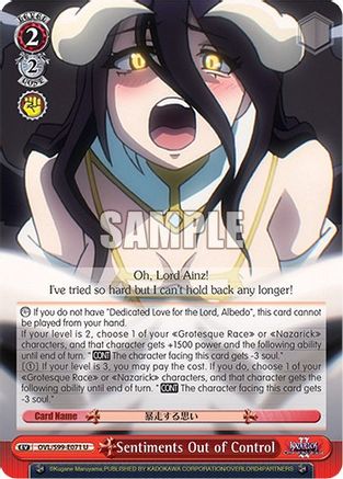 Image of Sentiments Out of Control (OVL/S99-E071 U) - Nazarick: Tomb of the Undead Vol.2