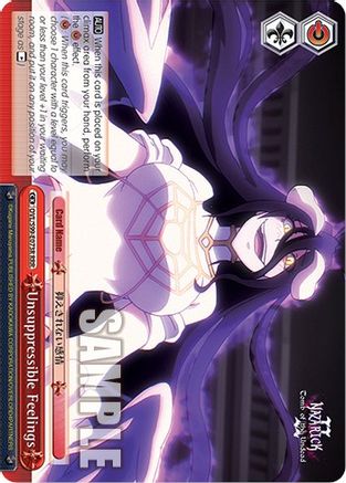 Image of Unsuppressible Feelings (RRR) (OVL/S99-E073R RRR) - Nazarick: Tomb of the Undead Vol.2