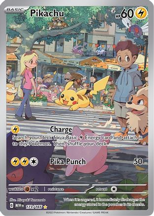 Image of Pikachu 173/165  - Holofoil SV Scarlet & Violet 151 - Illustration Rare