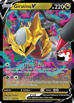Image of Giratina V 130/196  - Holofoil Prize Pack Series Cards - Ultra Rare