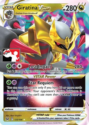 Image of Giratina VSTAR 131/196  - Holofoil Prize Pack Series Cards - Ultra Rare