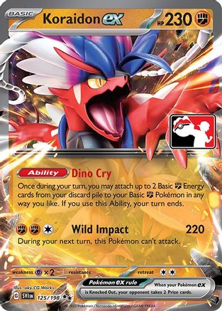 Image of Koraidon ex 125/198  - Holofoil Prize Pack Series Cards - Double Rare